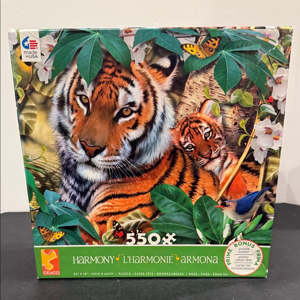 Ceaco Harmony Tigers 550 piece Jigsaw Puzzle
